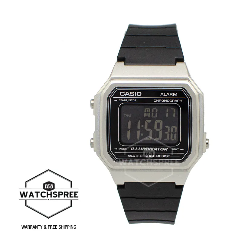 Casio Standard Digital Black Resin Band Watch W217HM-7B W-217HM-7B