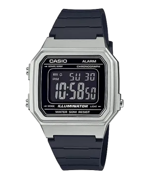 Casio Standard Digital Black Resin Band Watch W217HM-7B W-217HM-7B