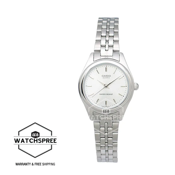 Casio Standard Ladies Silver Stainless Steel Band Watch LTP1129A-7A