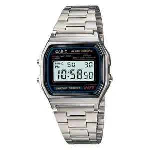 Casio Vintage A158WA-1D Silver Stainless Steel Watch Unisex