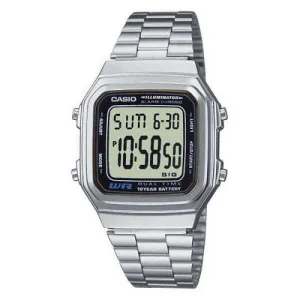 Casio Vintage A178WA-1A Silver Stainless Steel Watch Unisex