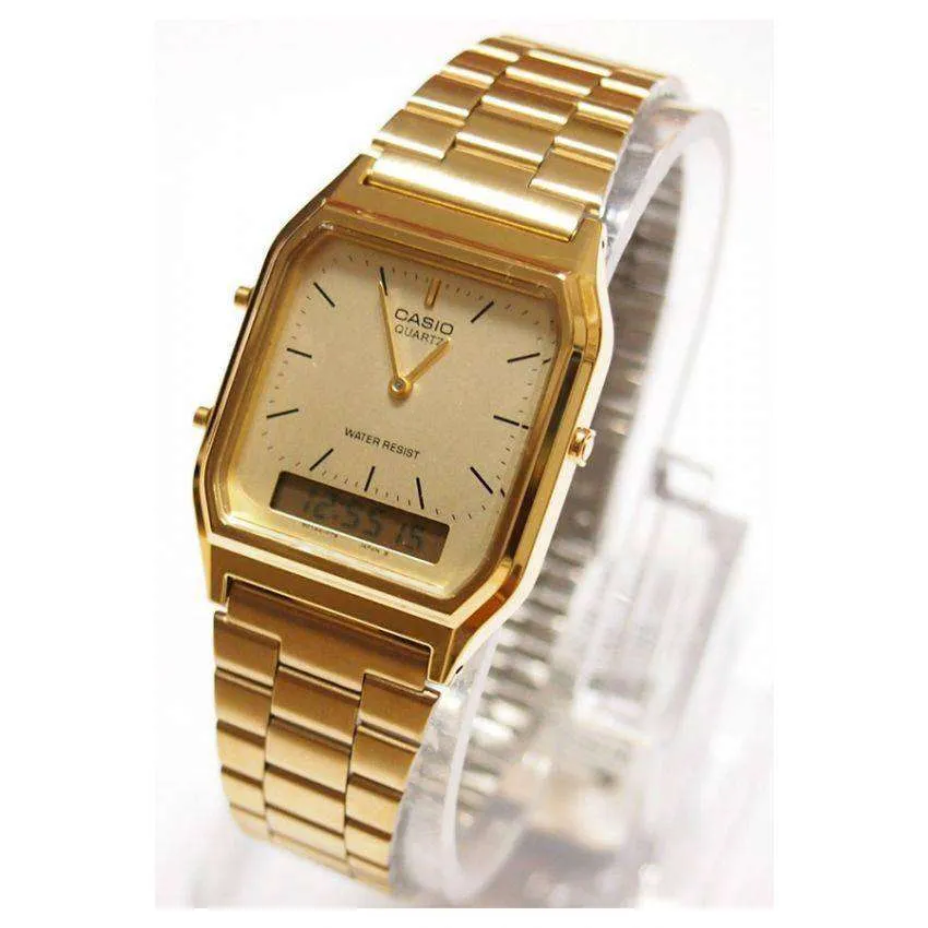 Casio Vintage AQ-230GA-9D Gold Plated Watch Unisex