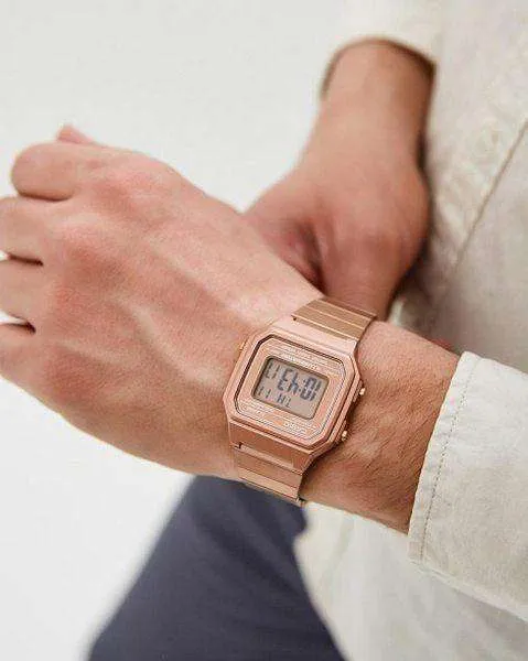 Casio Vintage B650WC-5A Rose Gold Watch for Men and Women
