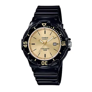 Casio Women's Analog Black Resin Band Watch LRW200H-9E LRW-200H-9E
