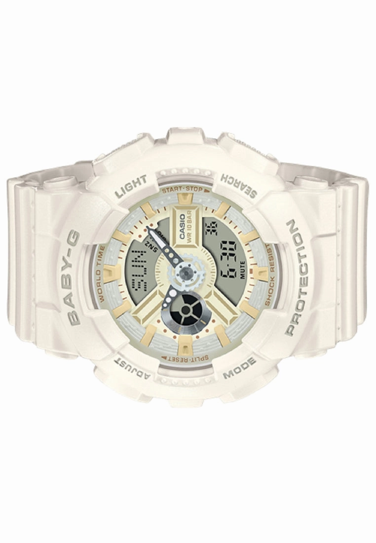 Casio Baby-g BA-110XSW-7A Digital Analog Rubber Strap Watch For Women