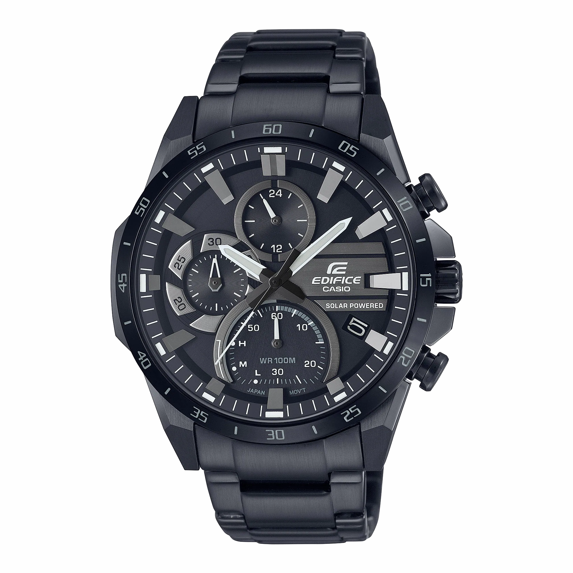 Casio Edifice Chronograph Black Stainless Steel Watch EQS940DC-1A