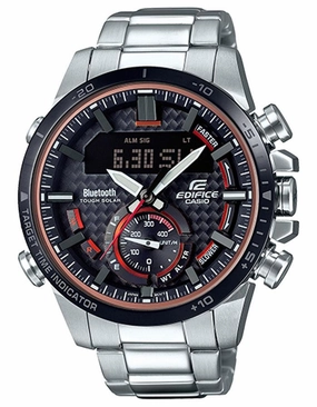 Casio Edifice ECB800 Series Mens Watch - Bluetooth - Chronograph - Stainless