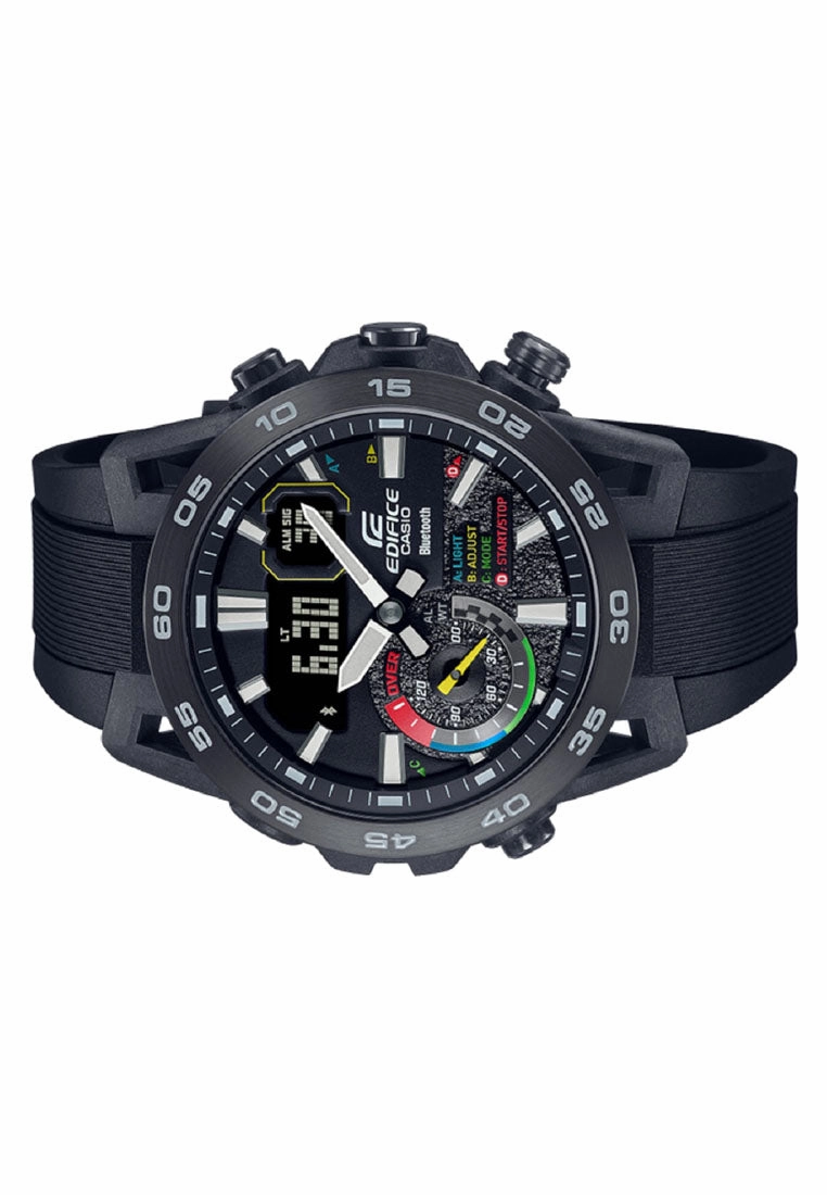 Casio Edifice ECB-40MP-1A Digital Analog Bluetooth Rubber Strap Watch For Men