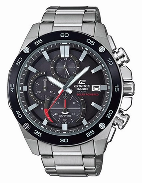 Casio Edifice EFSS500 Series Mens Watch - Chronograph - Black Dial - Stainless