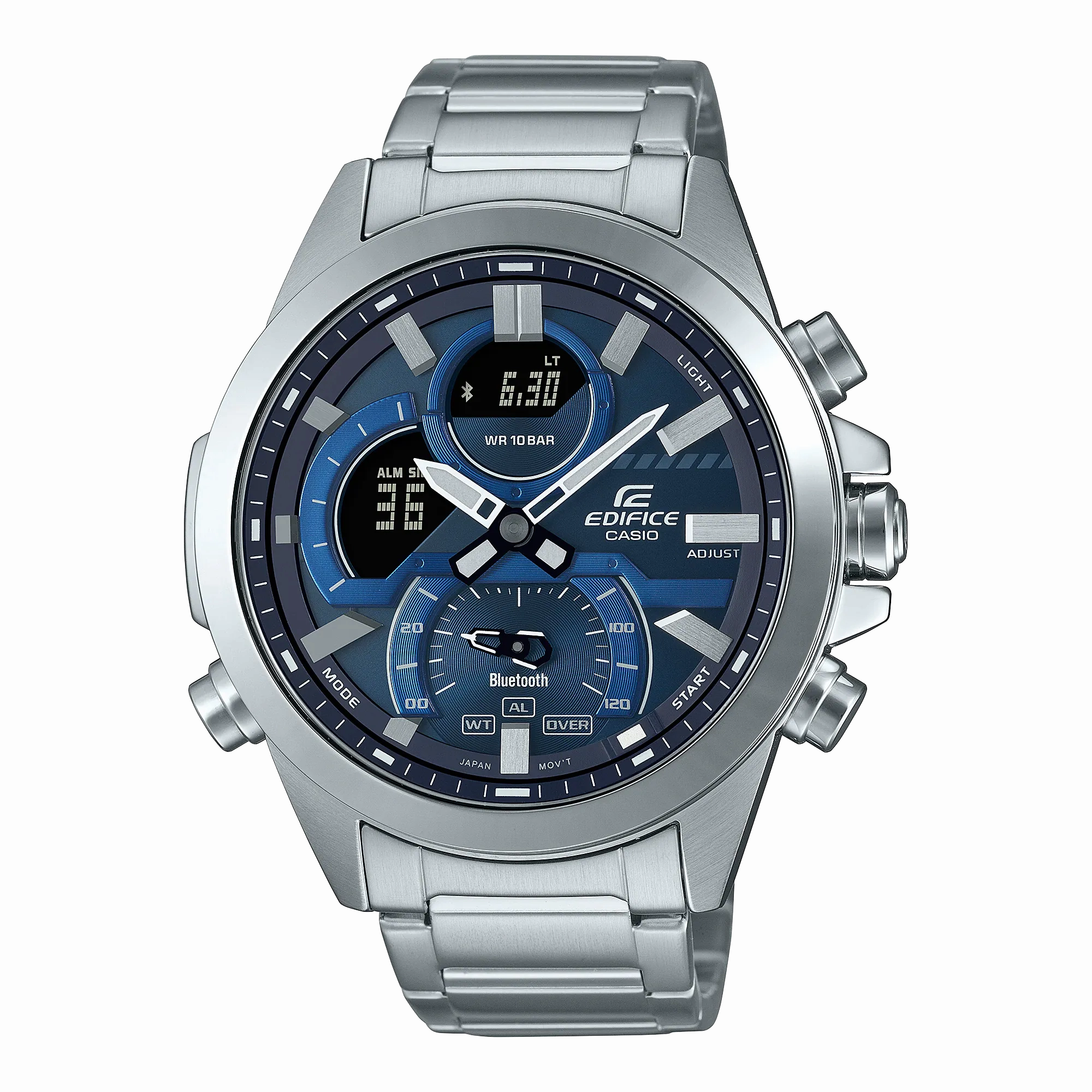 Casio Edifice Smartphone Link Model Blue Dual Dial Watch ECB30D-2A