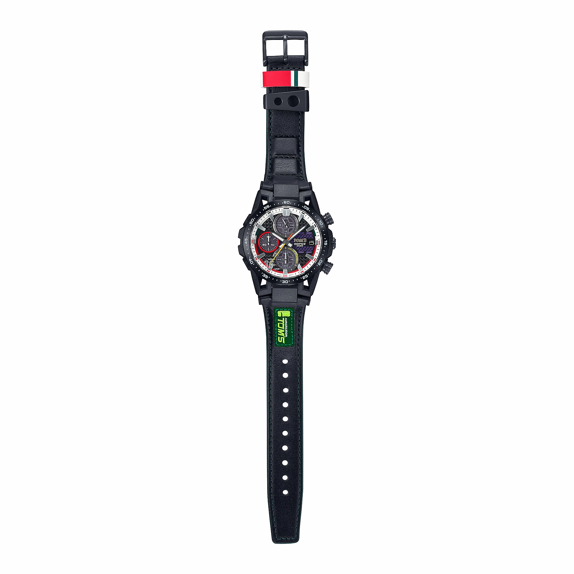 Casio Edifice Sospensione Black Leather Strap Watch EFSS641TMS-1A