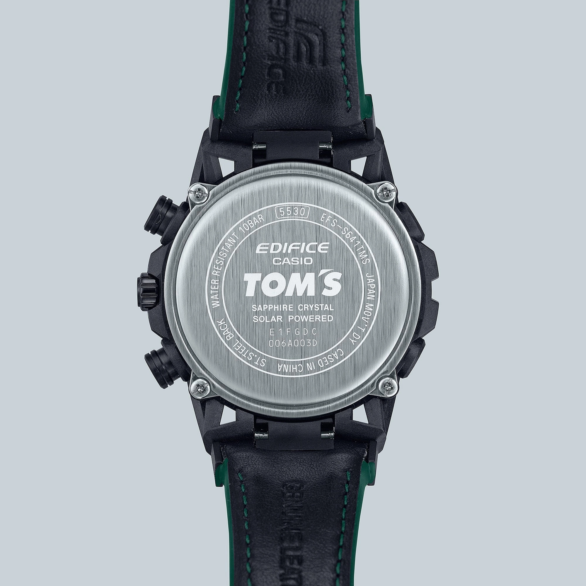 Casio Edifice Sospensione Black Leather Strap Watch EFSS641TMS-1A