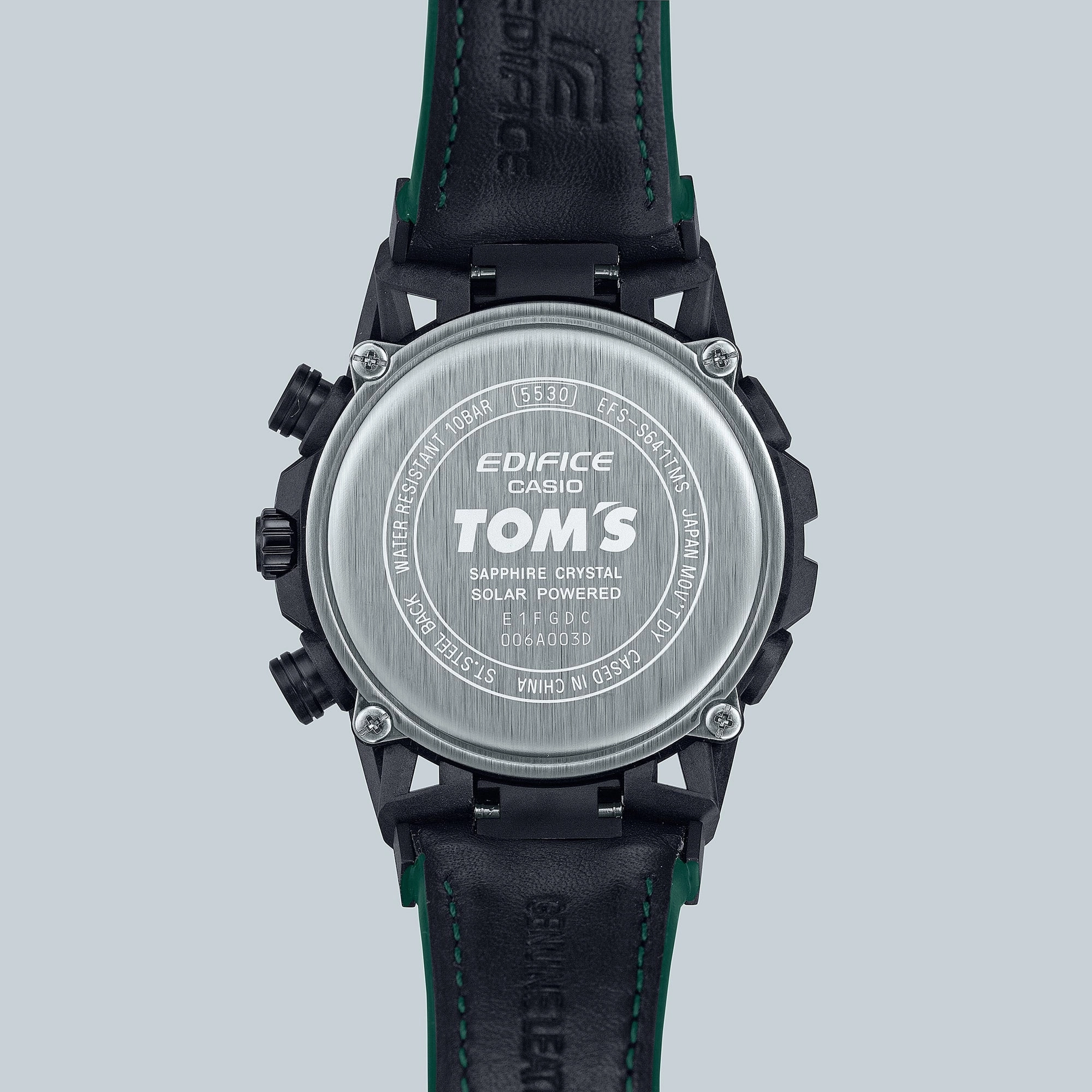 Casio Edifice Sospensione Black Leather Strap Watch EFSS641TMS-1A