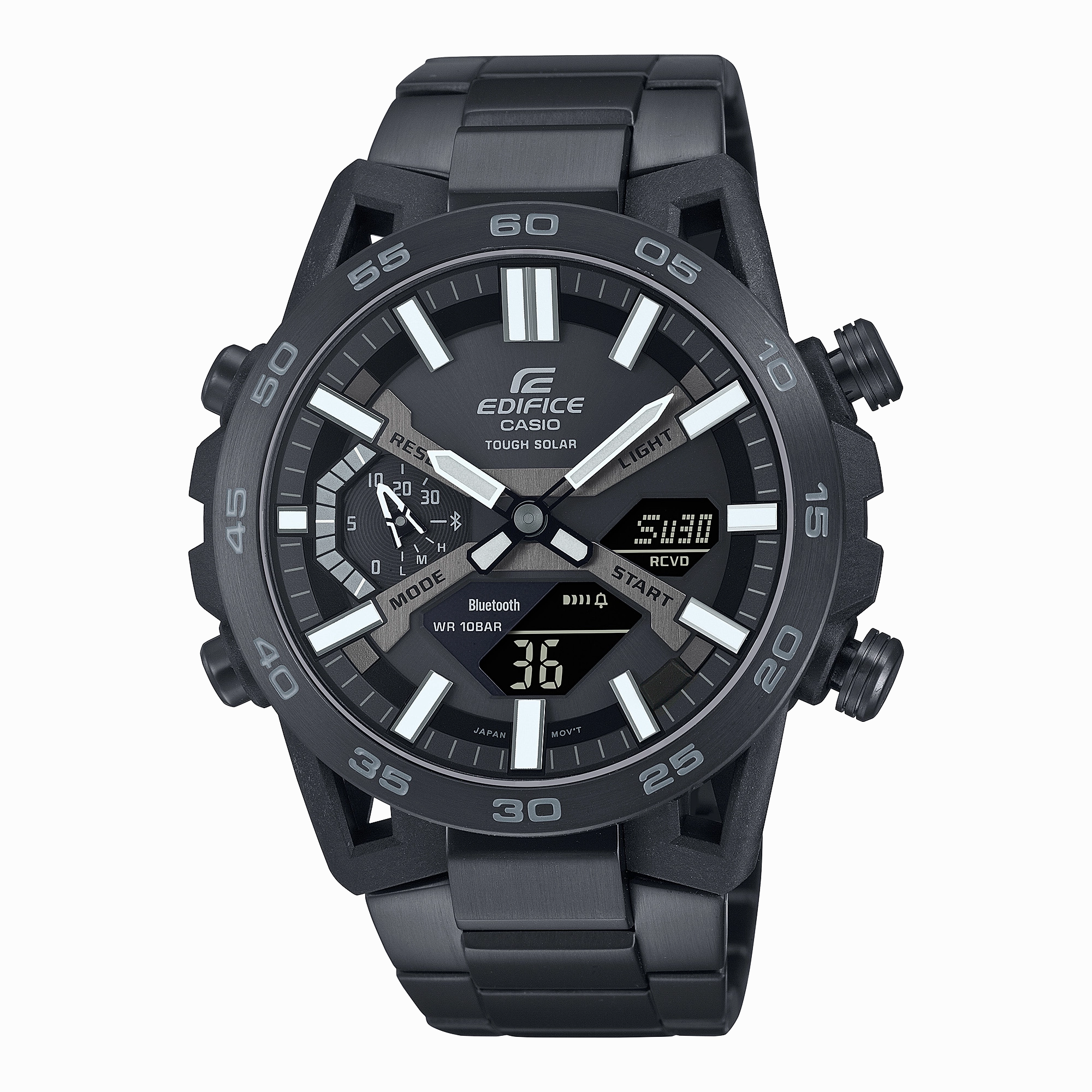 Casio Edifice Sospensione Black Stainless Steel Watch ECB2000DC-1B