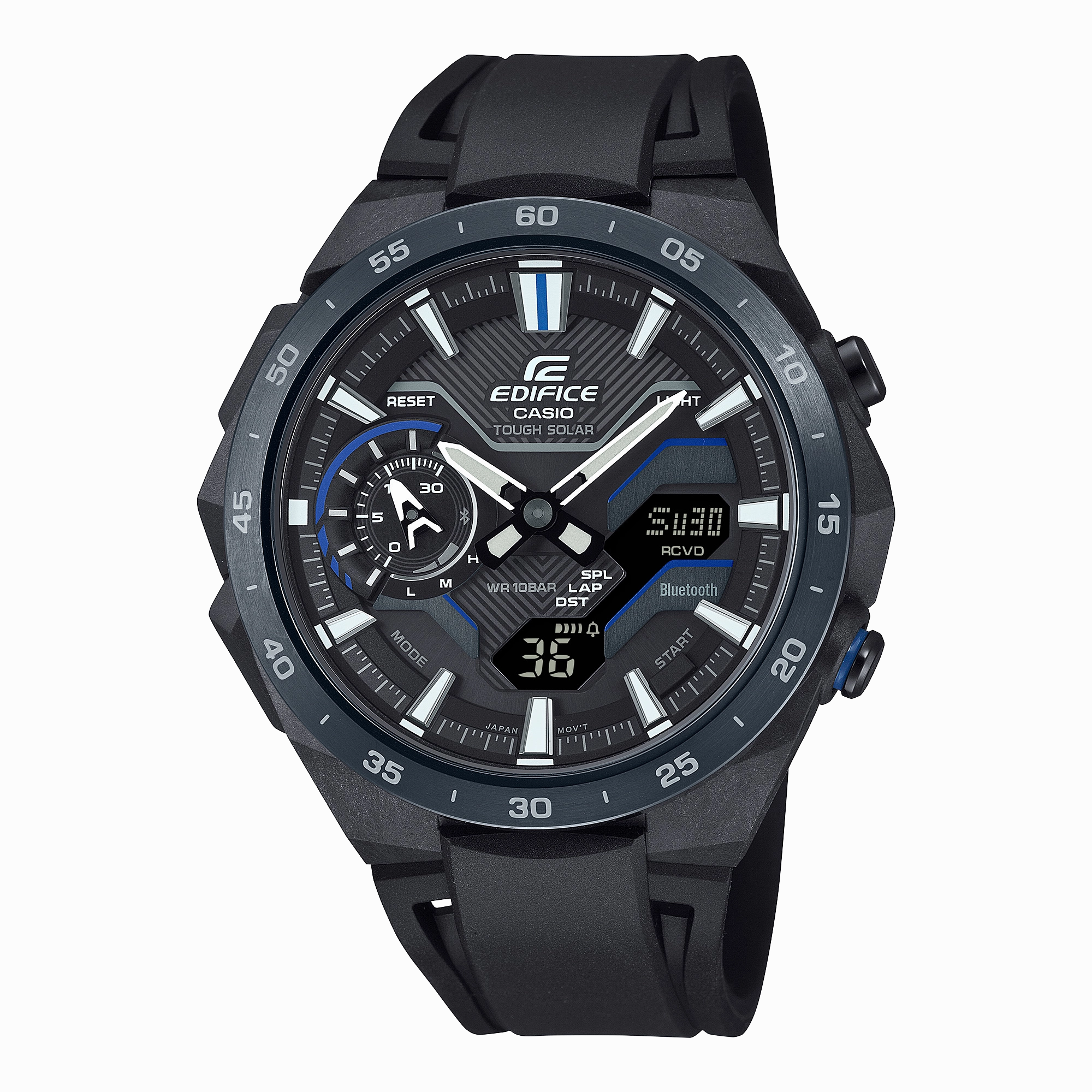 Casio Edifice Windflow Black Resin Band Watch ECB2200PB-1A