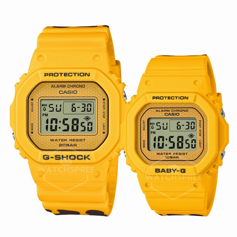 Casio G-Shock & Baby-G Honey-Inspired 2022 Limited Models SLV22B-9D SLV-22B-9D SLV-22B-9 [Couple Watch Set]