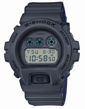 Casio G-Shock Classic Chronograph - Tone Gray & Blue - 200M - Afterglow