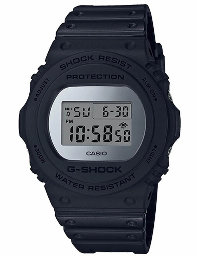 Casio G-Shock Classic Revial  Watch - Mirrored Face - Black - Digital - 200M