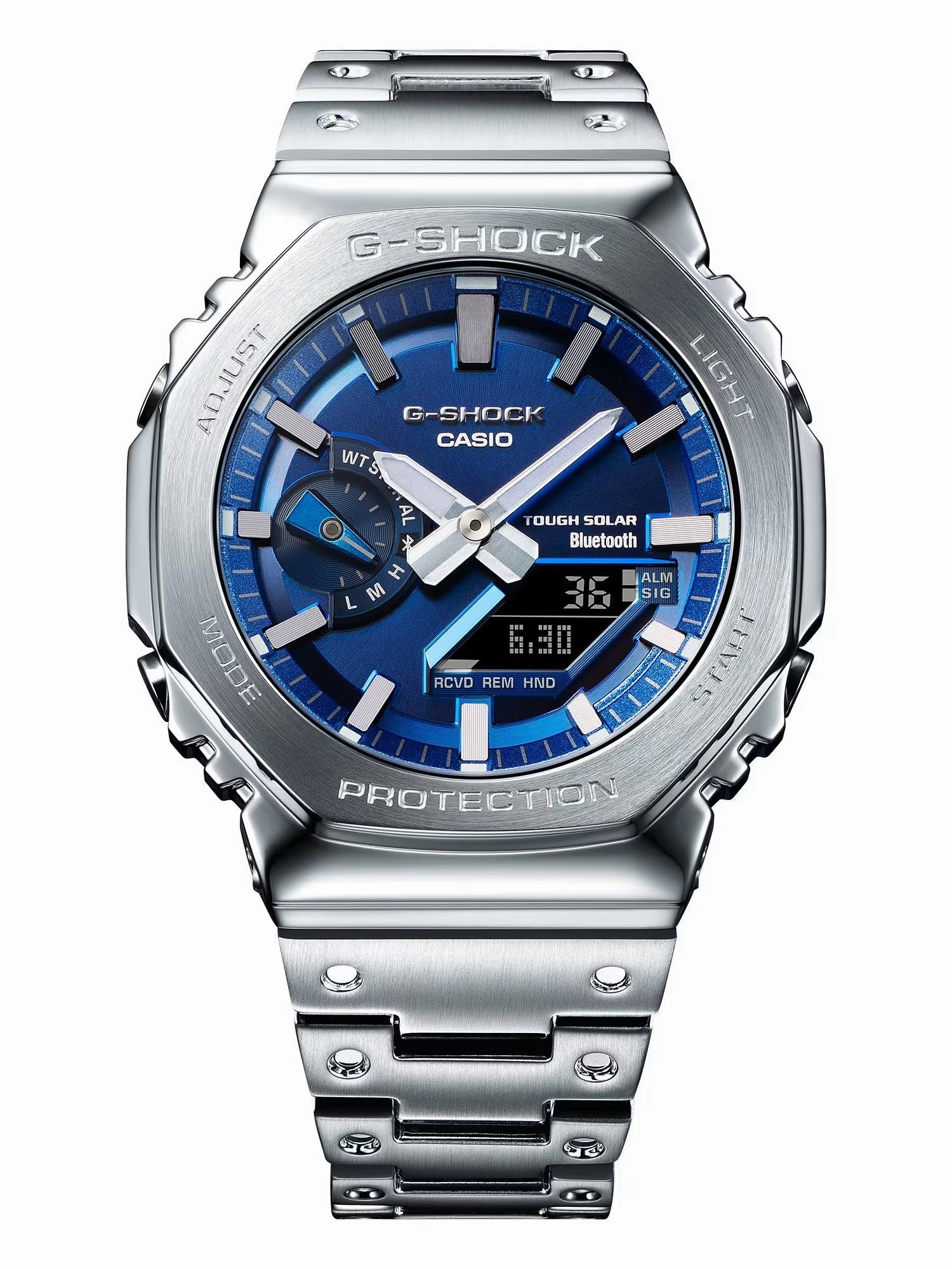 Casio G-Shock Full Metal Solar/Bluetooth Mens Navy Watch GMB2100AD-2A