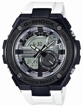 Casio G-Shock G-Steel - World Time - Black Case - White Strap - 200m