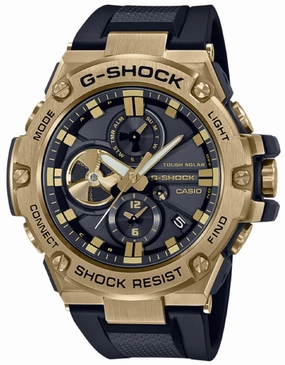 Casio G-shock G-steel GST-B100GB-1A9 Solar Digital Analog Rubber Strap Watch