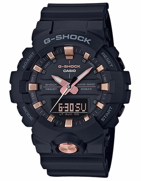 Casio G-Shock GA-810 Mens - Digital/Analog - Black & Rose Gold - 200M