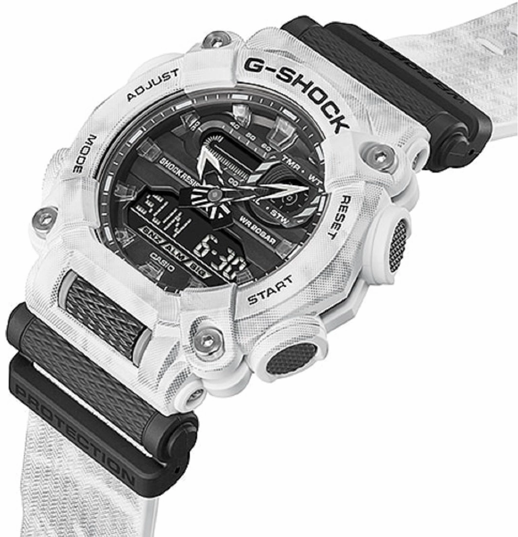 Casio G-shock GA-900GC-7A Digital Analog Rubber Strap Watch For Men