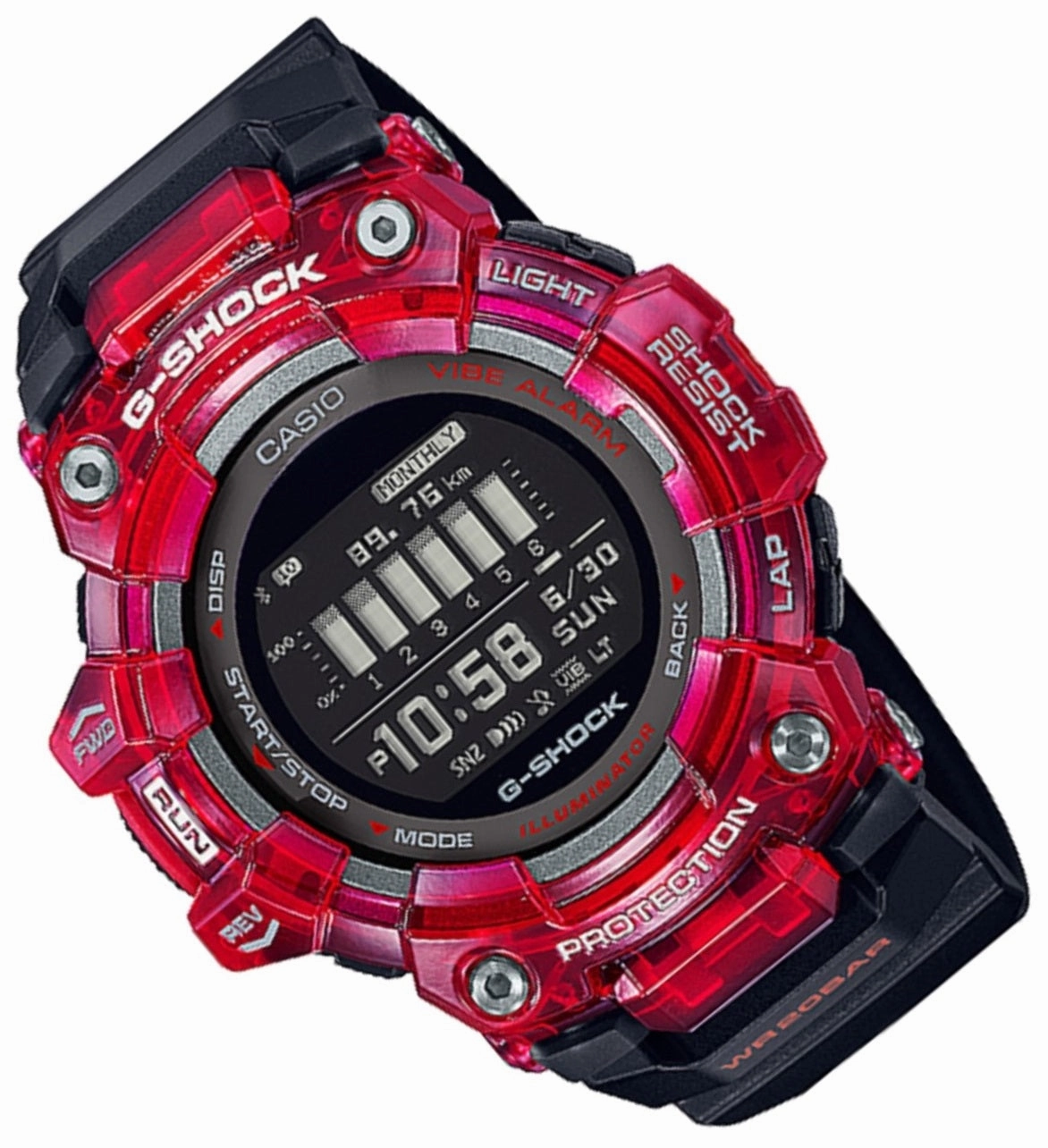 Casio G-shock GBD-100SM-4A1 Bluetooth Digital Rubber Strap Watch For Men