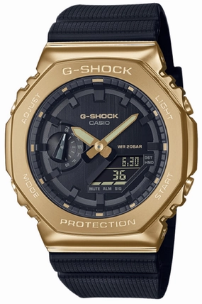 Casio G-shock GM-2100G-1A9 Digital Analog Rubber Strap Watch