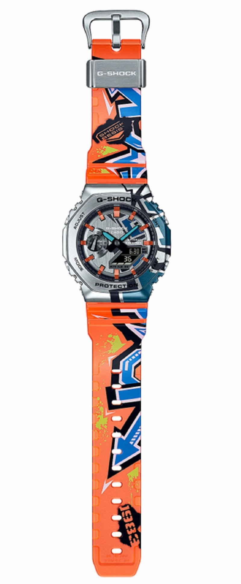 Casio G-shock GM-2100SS-1A Digital Analog Rubber Strap Watch
