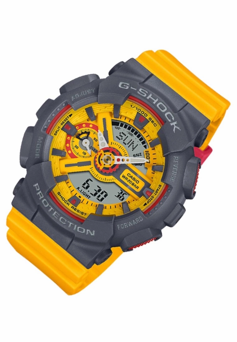 Casio G-shock GMA-S110Y-9A Digital Analog Rubber Strap Watch