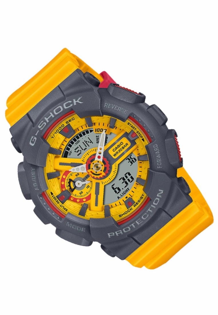 Casio G-shock GMA-S110Y-9A Digital Analog Rubber Strap Watch