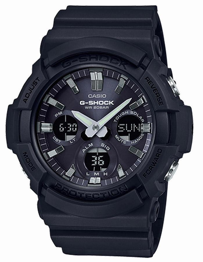 Casio G-Shock Mens GAS100 Series - Analog/Digital - Black - World Time