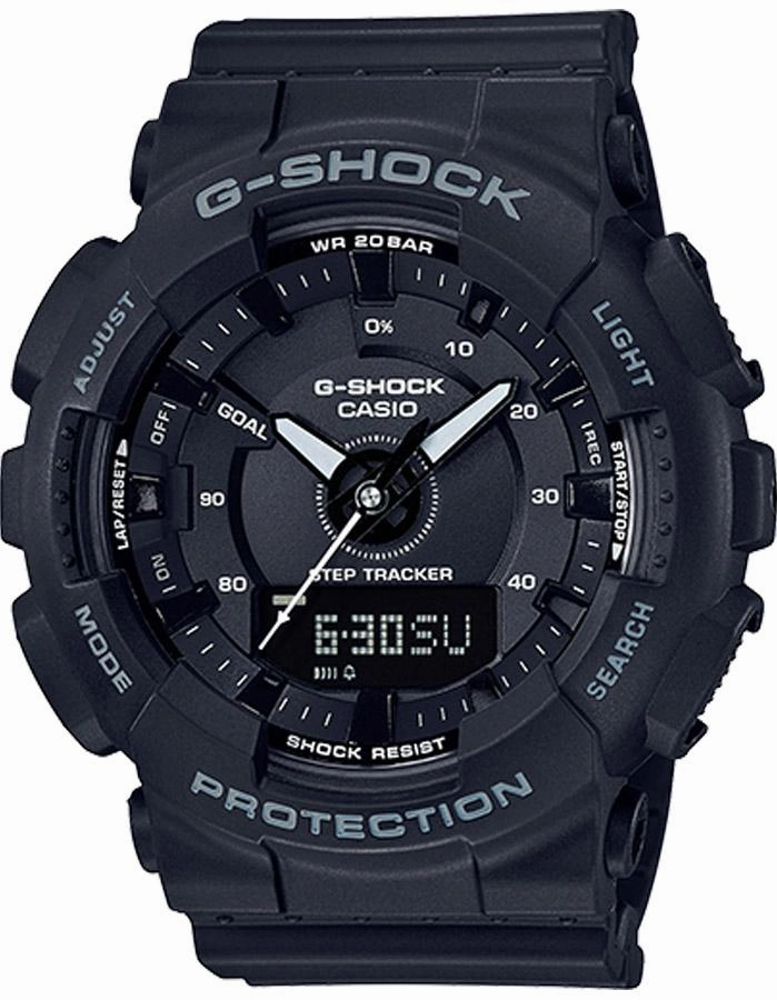 Casio G-Shock S Series Womens - Digital/Analog - Step Counter - Black - 200M