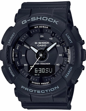 Casio G-Shock S Series Womens - Digital/Analog - Step Counter - Black - 200M