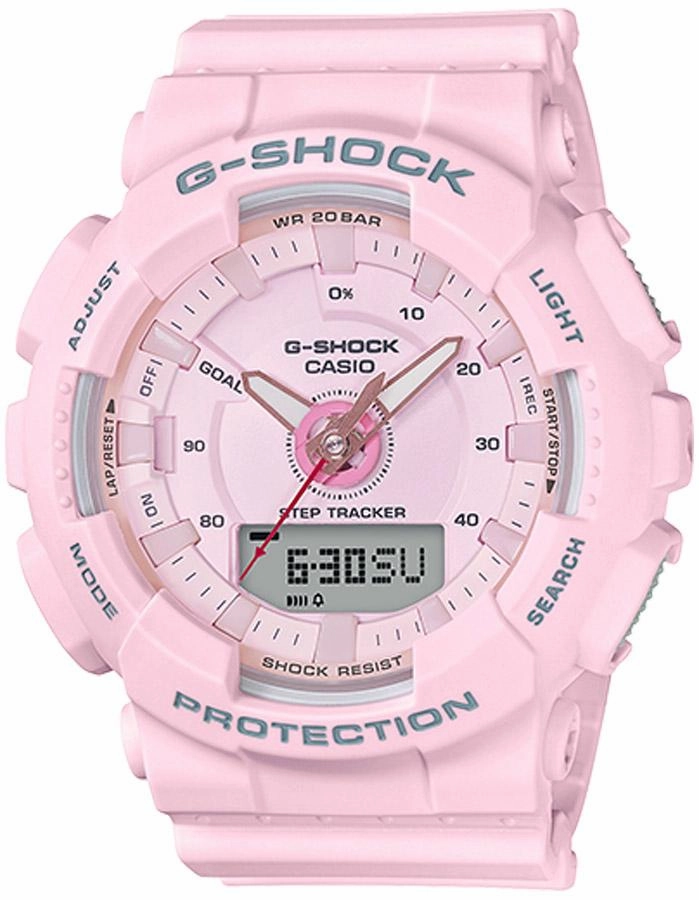 Casio G-Shock S Series Womens - Digital/Analog - Step Counter - Pink - 200M