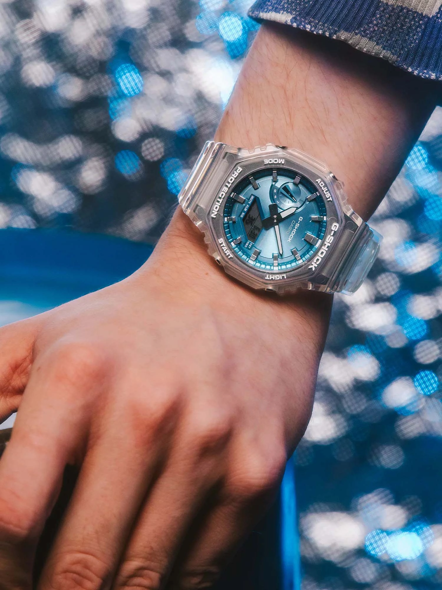 Casio G-Shock Shimmering Color and Cool Translucence Series Mens Watch - GA2100BM-7A2