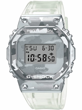 Casio G-Shock SKELETON CAMO Silver Digital Mens Watch GM5600SCM-1