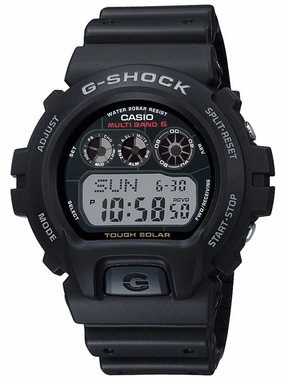 Casio G-Shock TOUGH SOLAR Atomic Digital Mens Black Watch GW6900-1