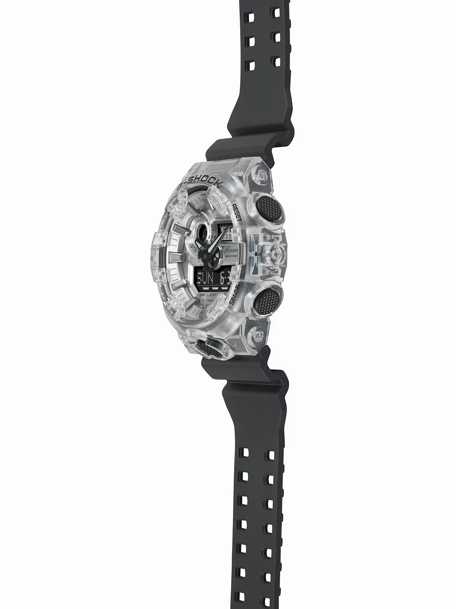 Casio G-Shock TRANSPARENT CAMO Mens Ana-Digi Sports Watch GA700SKC-1A