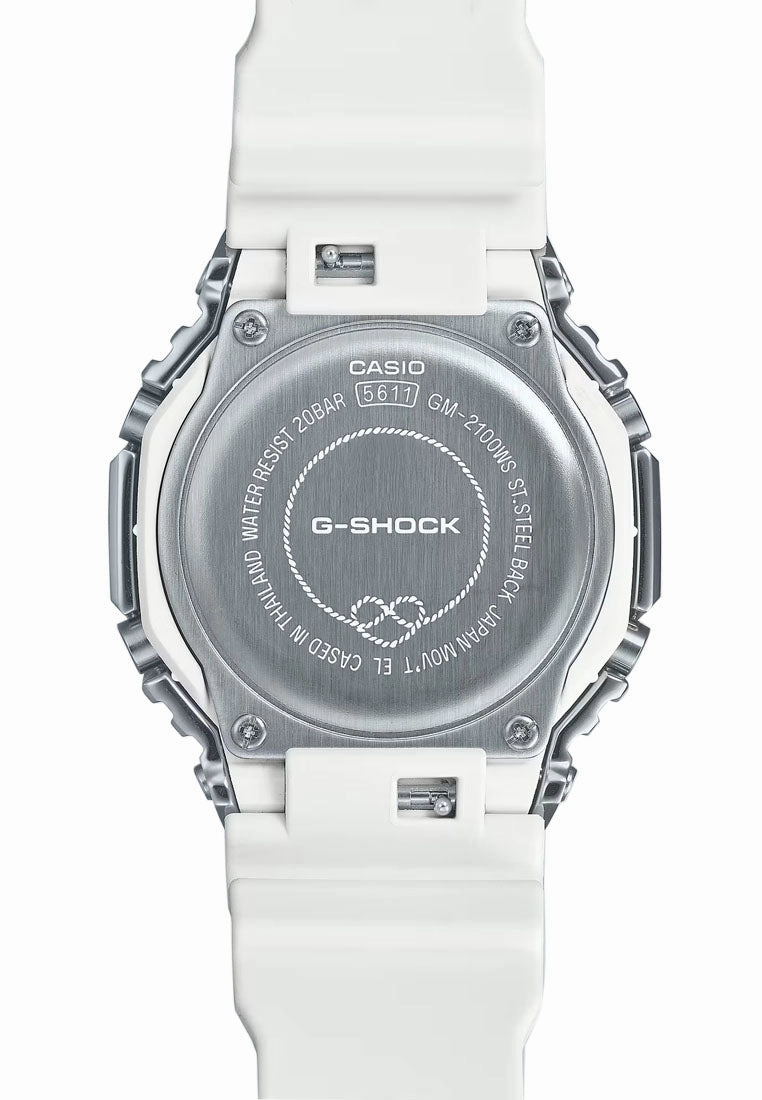 Casio GM-2100WS-7A Digital Analog Rubber Strap Watch for Men