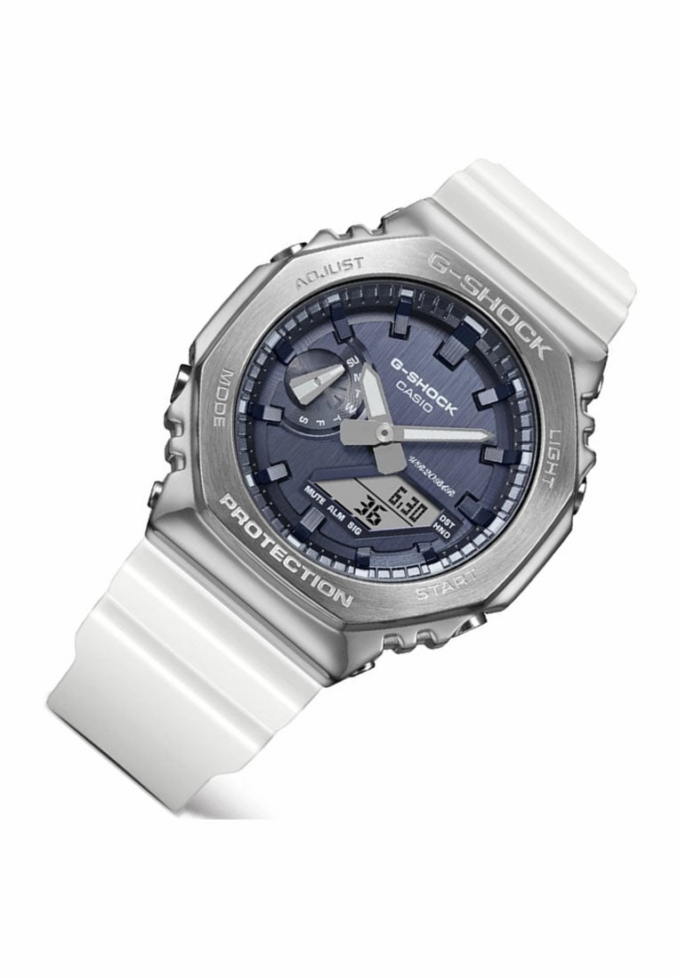 Casio GM-2100WS-7A Digital Analog Rubber Strap Watch for Men
