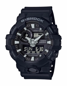 Casio Mens G-Shock Analog/Digital - Black - World Time