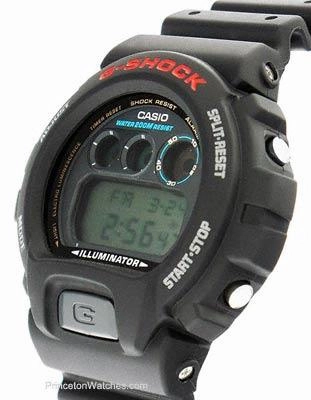 Casio Mens G-Shock Illuminator - Black - 200 Meters - Alarm Chronograph
