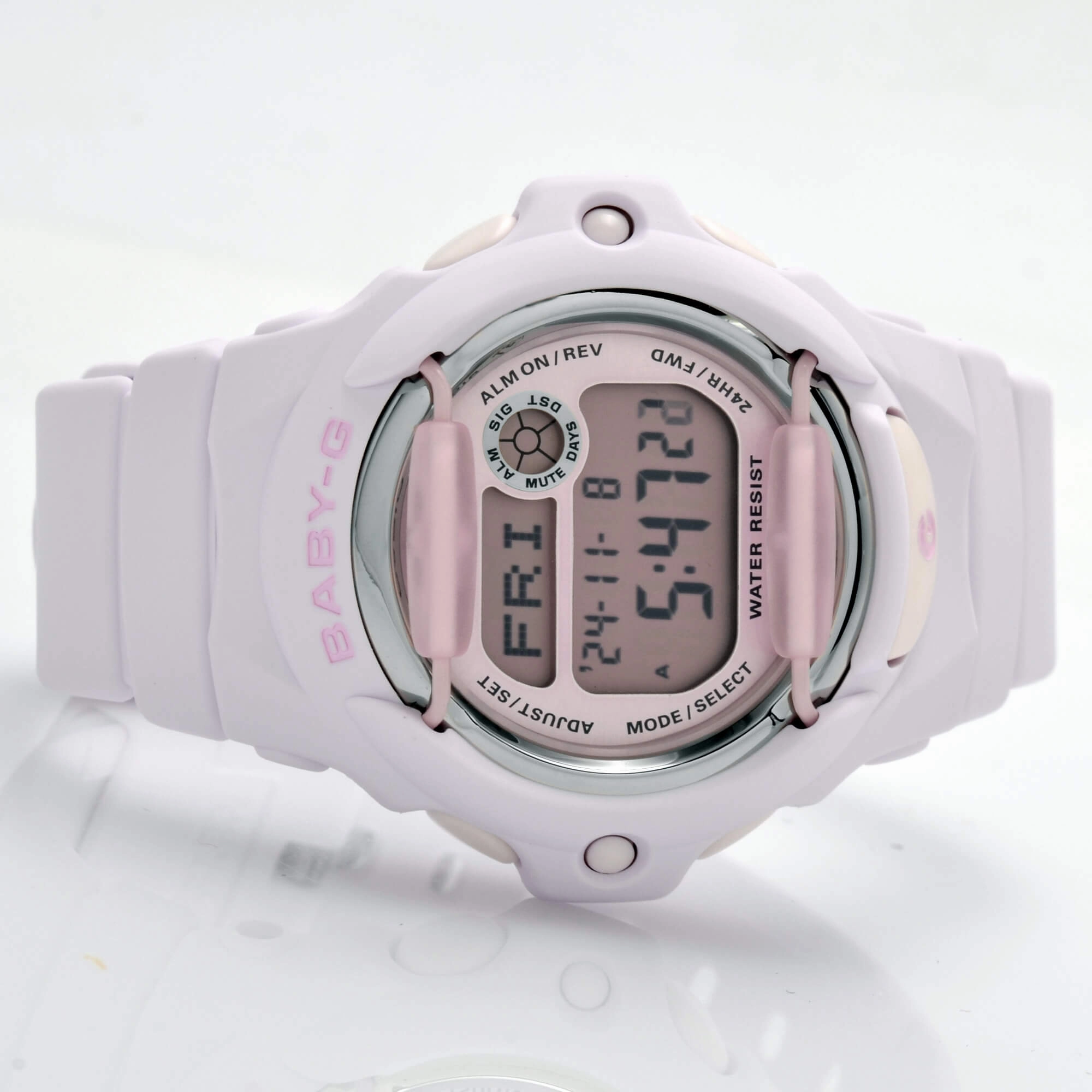 Casio Women's Watch - Baby-G Digital Dial Light Pink Resin Strap | BG169M-4