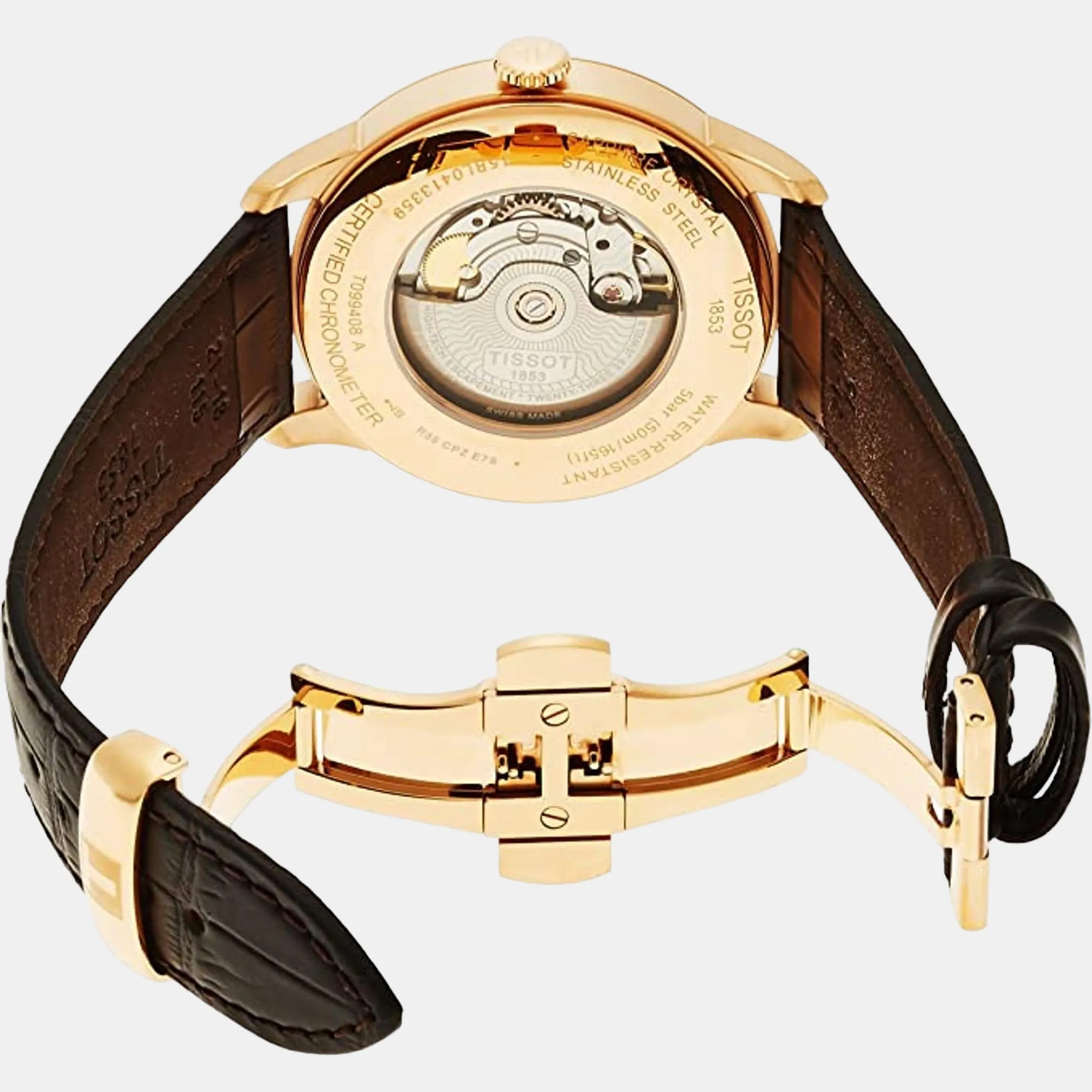 Chemin Des Tourelles Men Analog Leather Watch T0994083603800