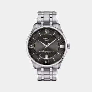 Chemin Des Tourelles Men Automatic Gunmetal Dial Analog Stainless Steel Watch T1394071106800