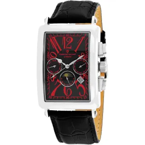 Christian Van Sant Men's Watch - Prodigy Automatic Black Dial Leather Strap | CV9134