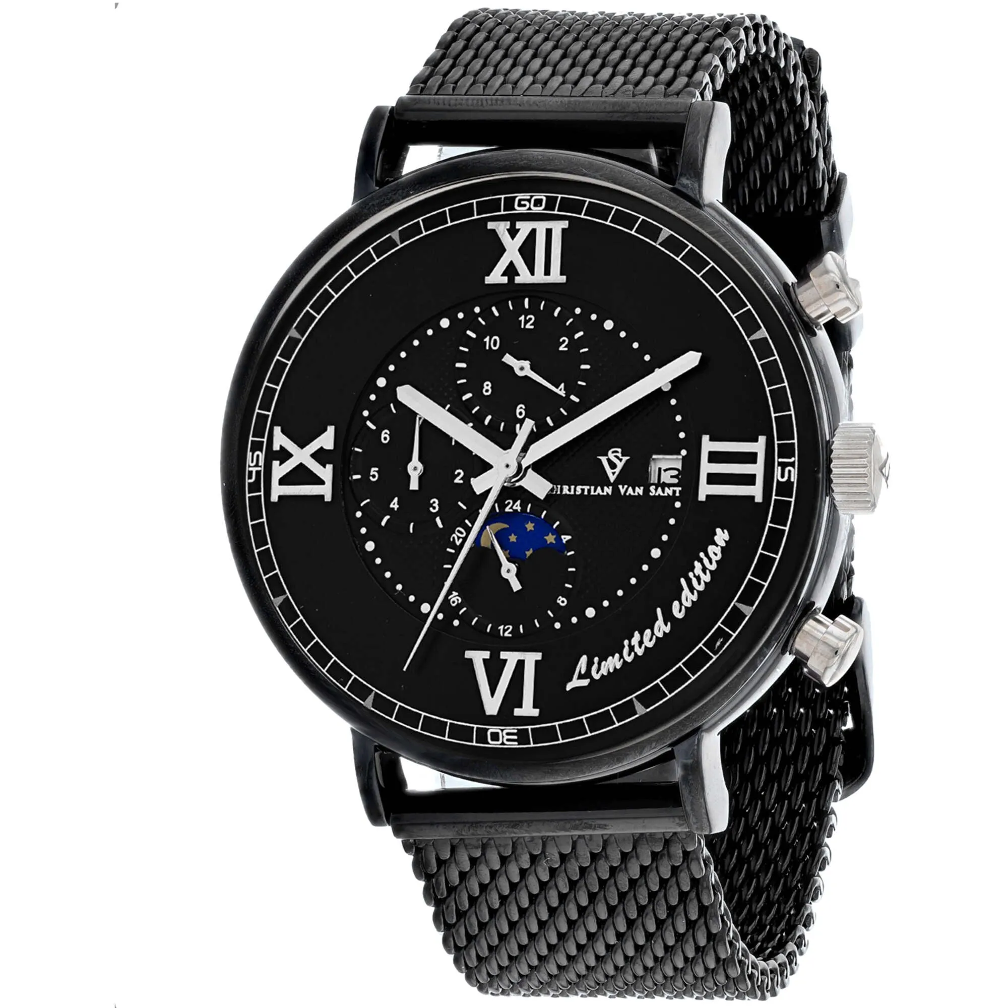 Christian Van Sant Men's Watch - Somptueuse LTD Automatic Black Bracelet | CV1159
