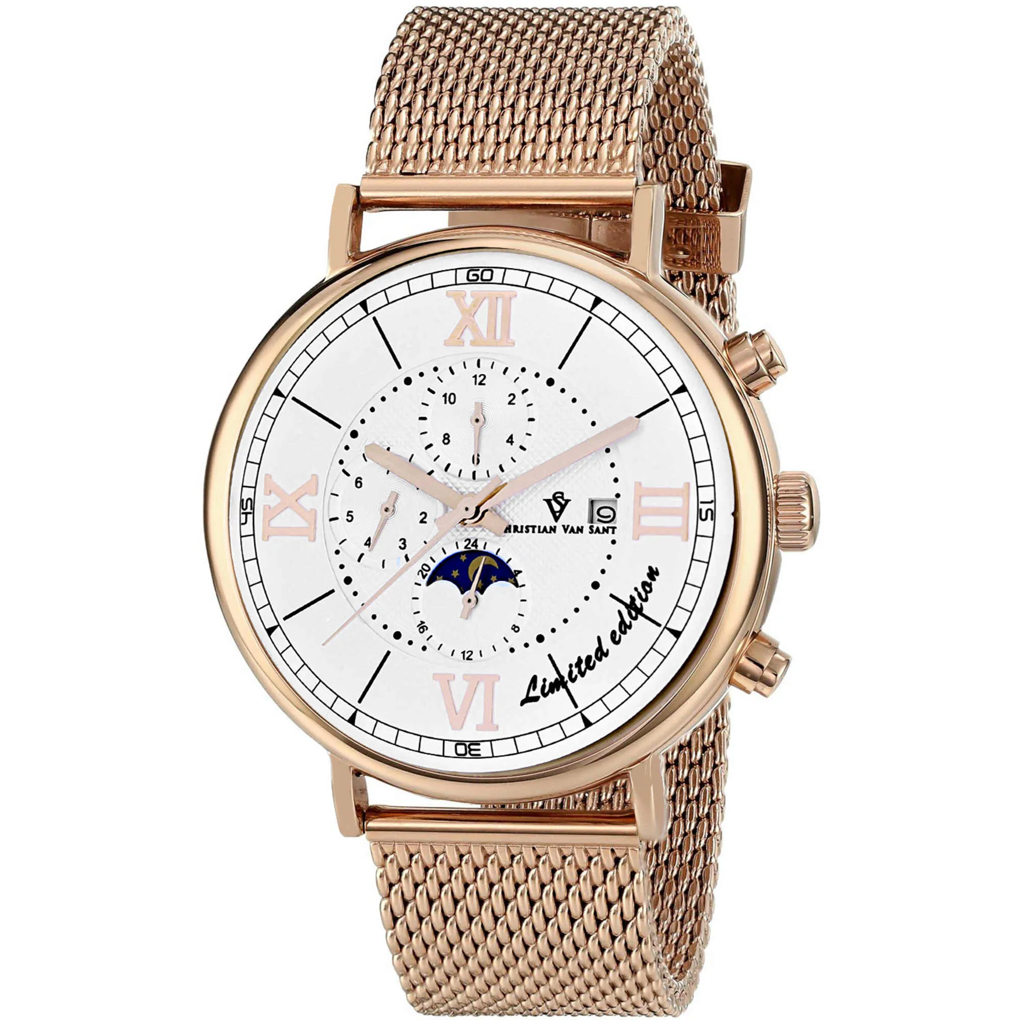 Christian Van Sant Men's Watch - Somptueuse LTD Automatic White Dial Steel | CV1153